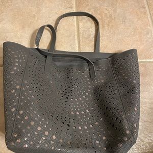Bath & Body Works over the shoulder gray bag NWT